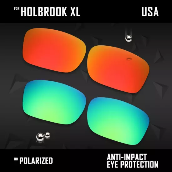 Anti Scratch Polarized Replacement Lenses for-Oakley Holbrook XL OO9417 Options