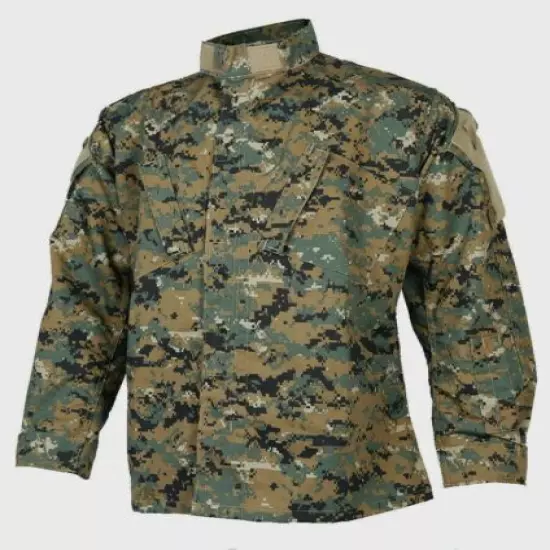 TACTICAL RESPONSE OCP UNIFORM SHIRT WOODLAND DIGITAL CAMOUFLAGE NYCO RIP-STOP 