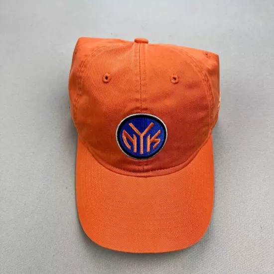 New York Knicks Hat Cap Strapback Orange Adidas Basketball NBA Logo Adjustable