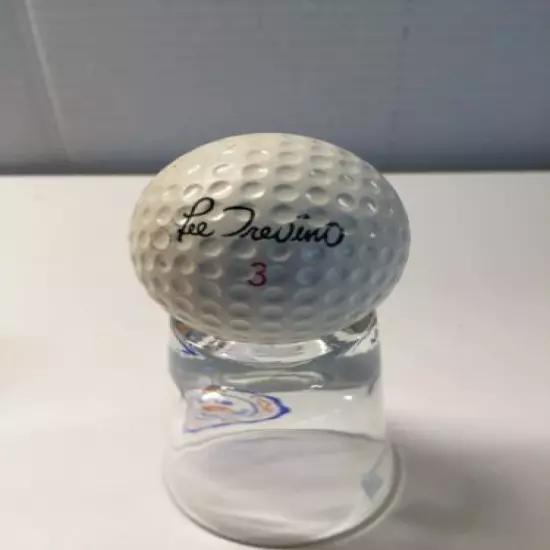 1966 FAULTLESS I 4 Vintage LEE TREVINO Golf Ball #3 SIGNATURE LOGO Both Sides