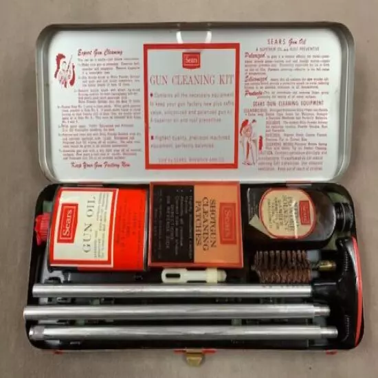 Sears Vintage Gun Cleaning Kit - minty -