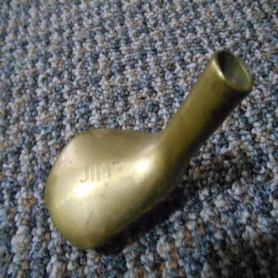 Old Vintage Monogrammed Jim Golf Club Brass Baron San Diego Korea Pen Cig Holder