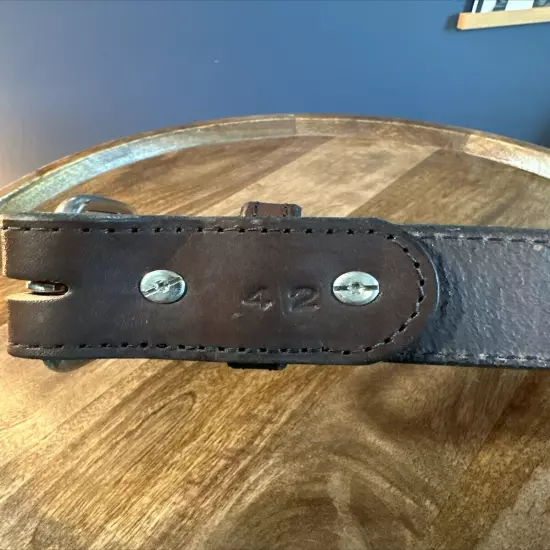 Hanks Belts, 1.75", Extra Heavy Full Grain Leather Belt, Sz 42, MSRP $99