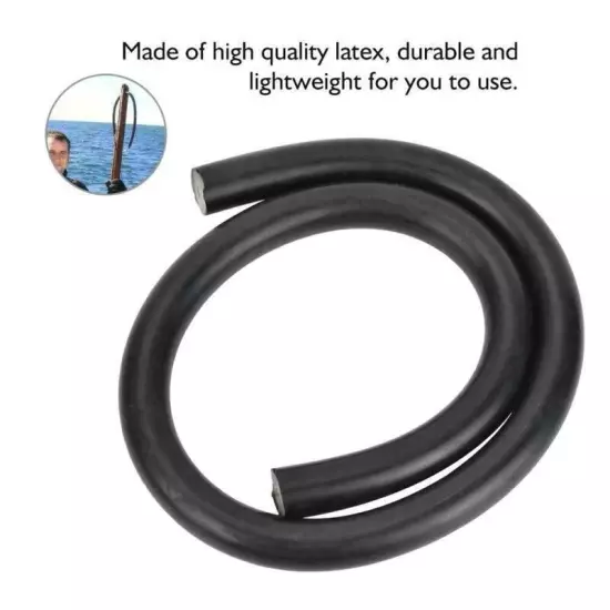 3x16MM Rubber Tube for Speargun Diving Natural Latex Black Sling Band