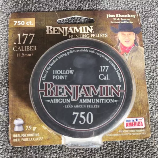 benjamin hollow point hunting pellets .177 cal 7.9 gr 750 count