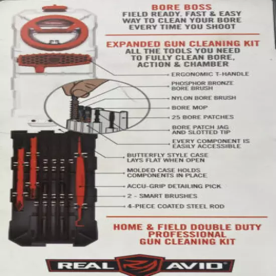 Real Avid Gun Boss .243, .260, 6.5MM Multi-Kit Sealed Cleaning Kit