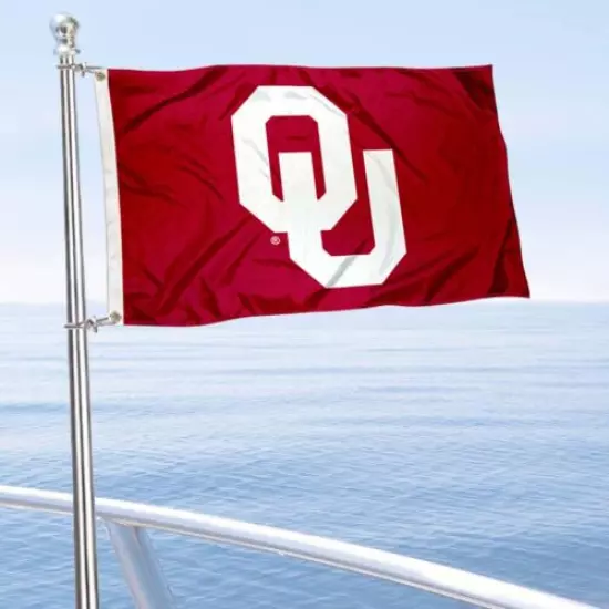 Oklahoma Sooners OU Boat and Golf Cart Flag