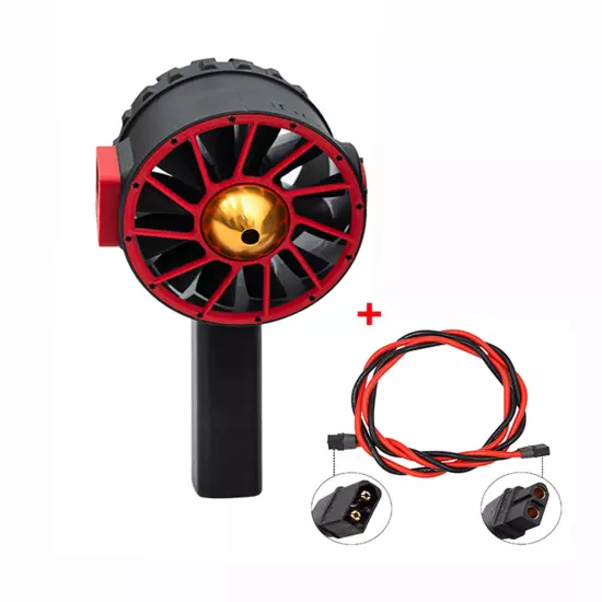 12 Blade Fan Set Violent Turbine Fan Industrial Dust Blower Turbofan Black E4