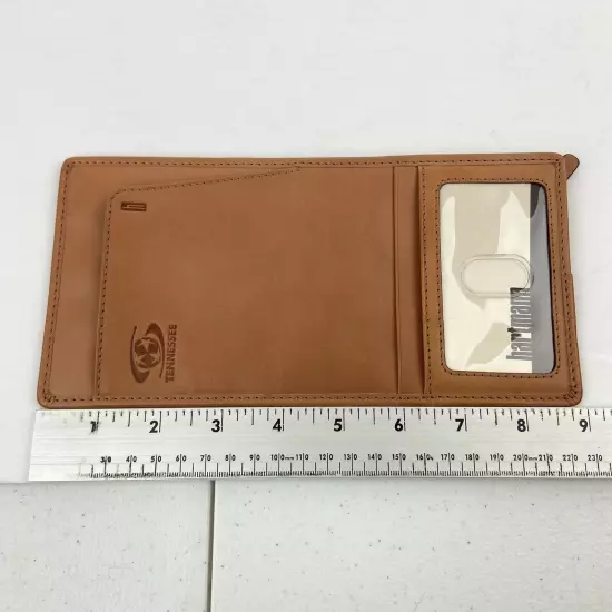 NEW Hartmann Belting Leather Travel Passport ID Case Holder Sleeve Tan + TN Logo