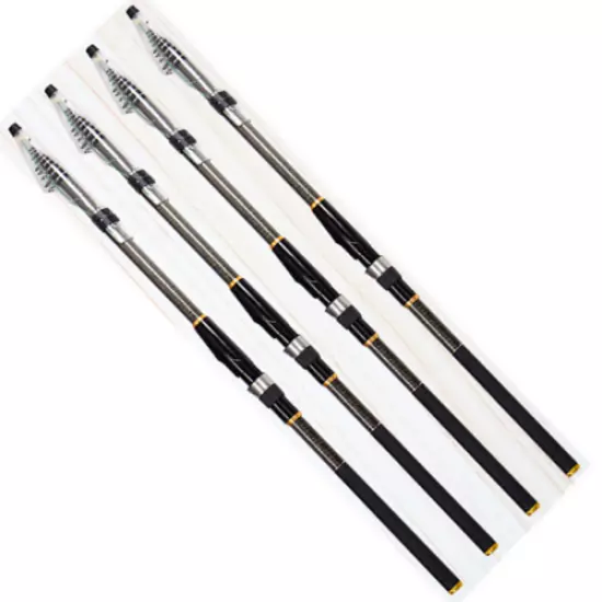 3.6m-5.4m Portable Carbon Fiber Fishing Rod Superhard Telescopic Fishing Rods