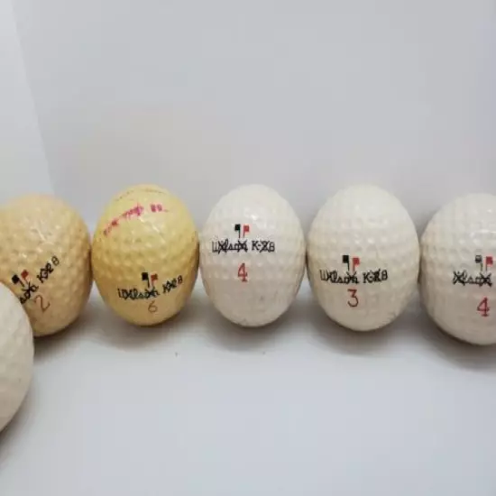 Vintage Lot 1 Dozen Wilson K-28 & Spalding Top Flite Plus X Out Used Golf Balls