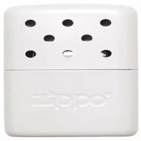  Zippo Pearl White 6 Hour Hand Warmer With Filler Cup & Pouch, 40322 New In Box