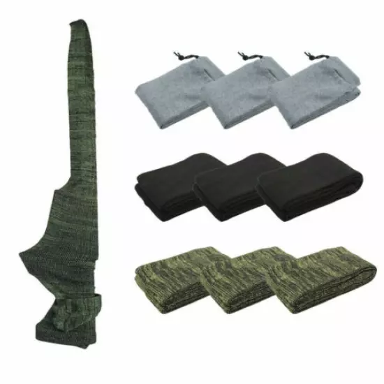 9 Pcs 54" Gun Sock Gun Sleeves 140 Cm Shotgun Holster Rifle Cover Bag Hunting