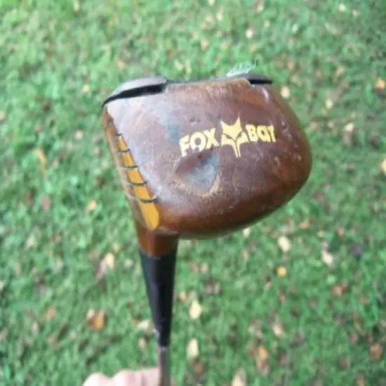 Fox Bat 40oz Weighted Fairway 4 Wood Golf Club Gorgeous Persimmon Fancy Face RH 