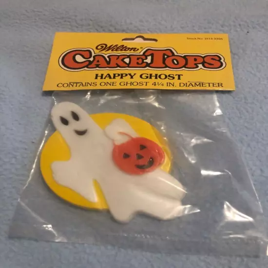 Vintage Wilton Cake Tops Toppers HAPPY GHOST SEALED Made In Hong Kong