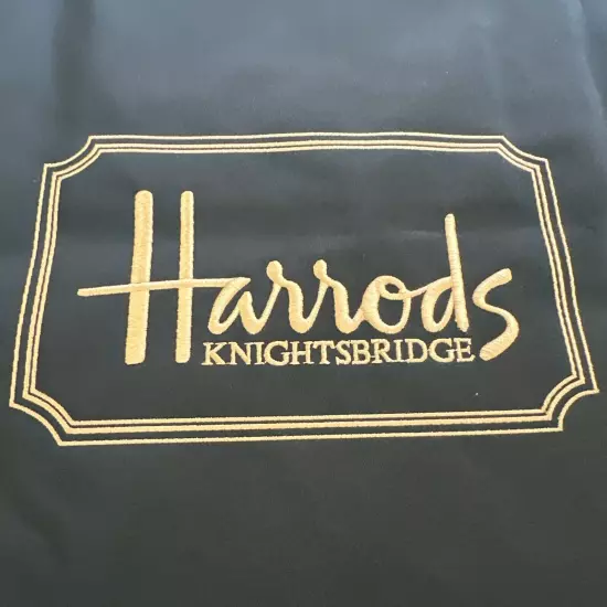 Harrods Knightsbridge Large Branded Dark Green Tote Bag NWT