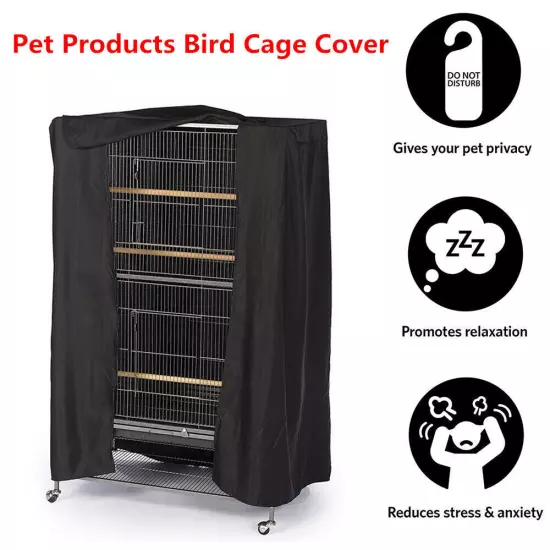 Large Bird Cage Cover Solid Parrot Pet Night Sleep Helper Dustproof Waterproof