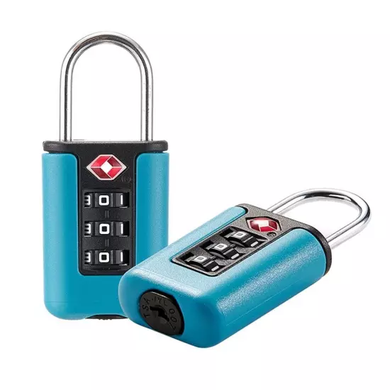 Padlock 3 Digit Combination Lock Luggage Password Lock TSA Customs Code Lock