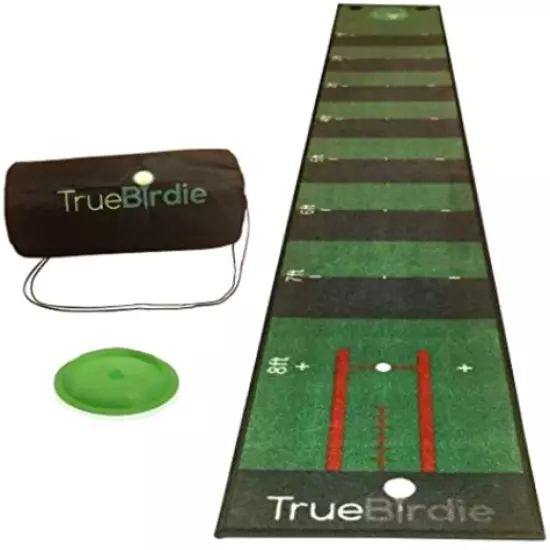 TrueBirdie Indoor Putting Green and Golf Mat with Travel Bag Indoor Outdoor Play