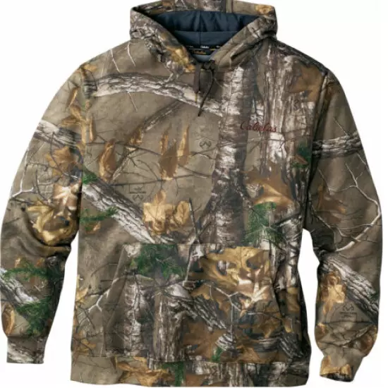 New Men's Cabela's Back Logo Hoodie Realtree Xtra Size Large