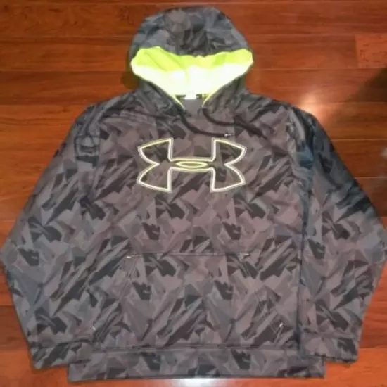 Under Armour Fleece Camo Hoodie Hoody Sweatshirt Mens Medium FOOTBALL BASKETBALL