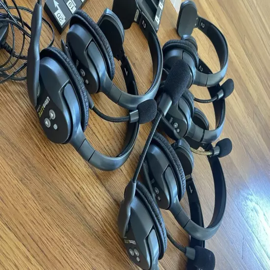 Eartec 10 HEADSETS + 2 Basestations, many extras- UltraLITE and UltraLITE HD