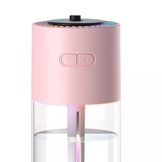 Car Air Humidifier with Colorful Night Light Rechargeable Desktop Aroma Diffuser