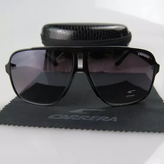 Men's Women Retro Sunglasses Unisex Square Matte Black Frame Carrera Glasses C34