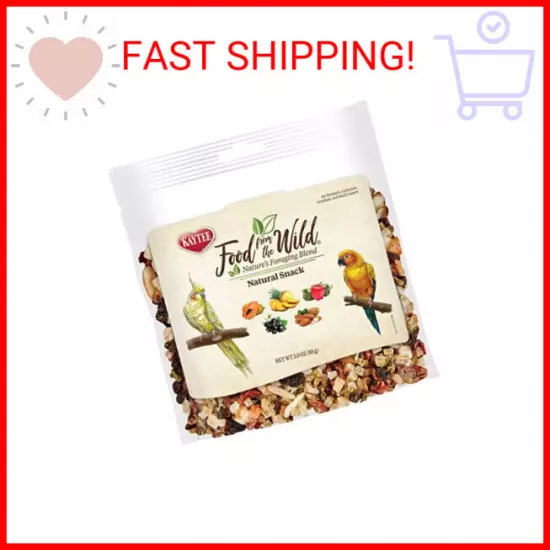 Kaytee Food From The Wild Natural Pet Bird Snack Food Treats For Parakeets, Cock