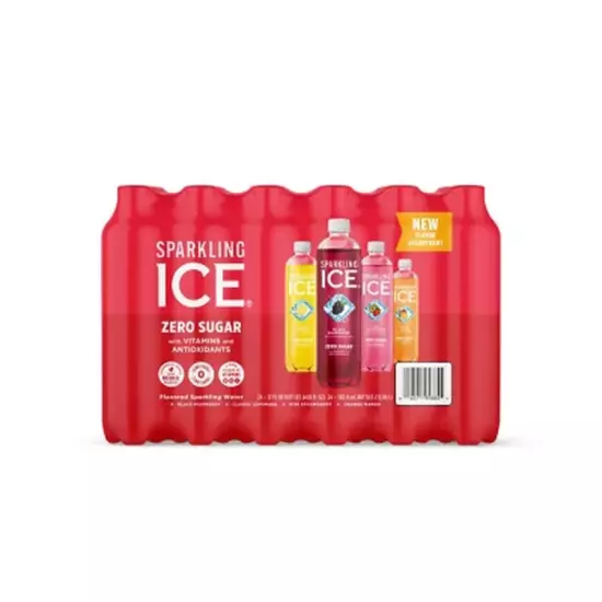 Sparkling Ice Red Variety Pack, 17 Fl Oz, 24 Pk