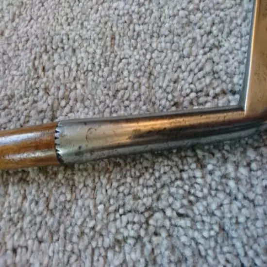 Gutty era cleek. antique hickory golf club