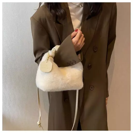 Women Handbags Lady Shoulder Crossbody Bag Tote Half-Moon Hobos Winter