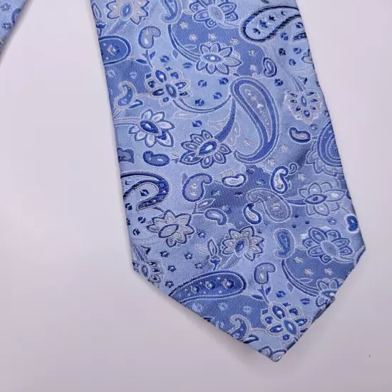 Geoffrey Beene Mens Formal Necktie 58"Lx3.5"W Blue Neck Tie