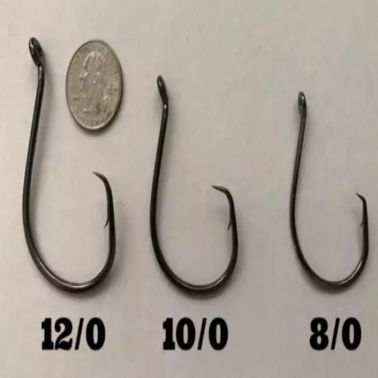 HTT BackStabber OCTOPUS CIRCLE HOOKS BLACK NICKEL Catfish/Striper Fishing