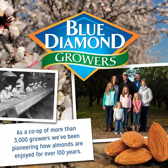 BLUE DIAMOND ALMONDS: Low Sodium Lightly Salted Snack Nuts, Resealable Bag, 40oz