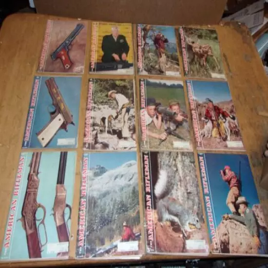 Vintage American Rifleman Magazines 1956 - Entire Year - 12 Months