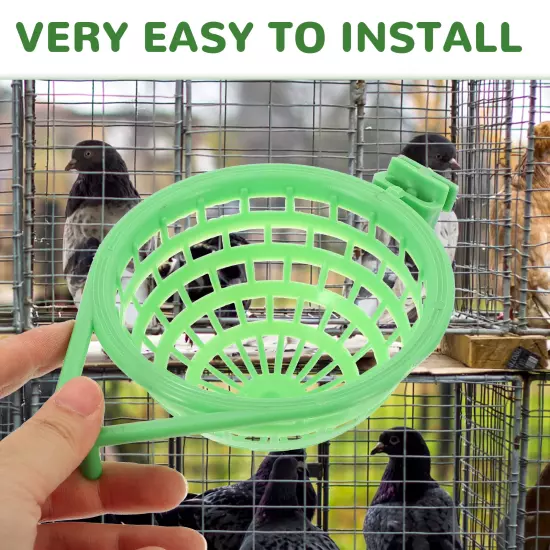 2Pcs Canary Nest Hollow Hanging Cage Nesting Bowl for Finch, Parrot, & Canary