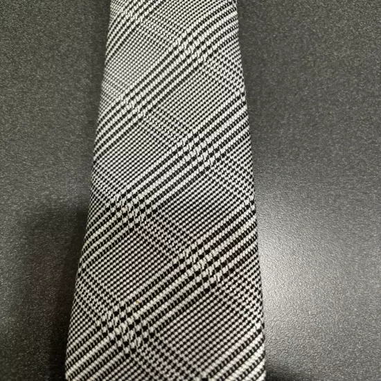 Zenio Multi Printed Men's Necktie Tie 100% Microfiber in Gray White and Black