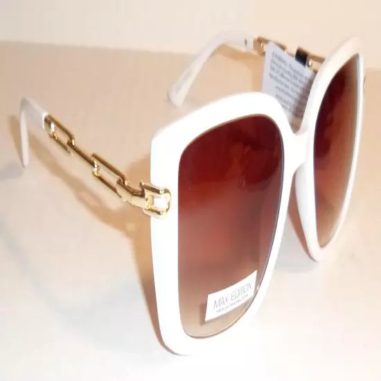 MAX EDITION Gold White Smoky Gradient Sunglasses NWT