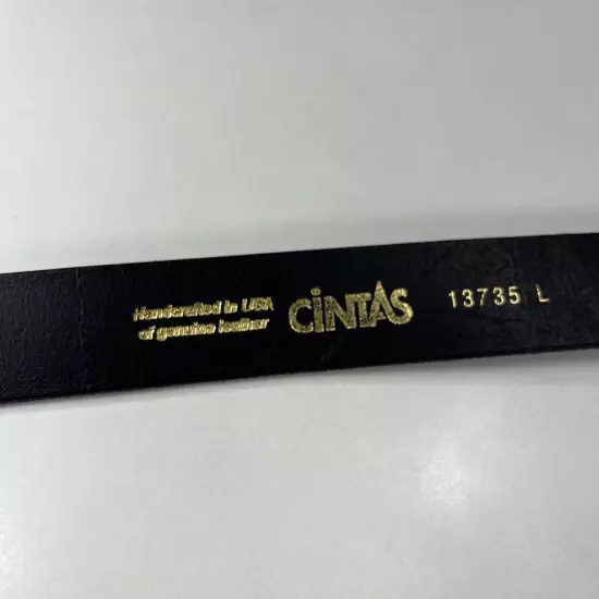 CiNTAS Black Genuine Leather Mechanic's Belt - Made in USA - Men's Size 36