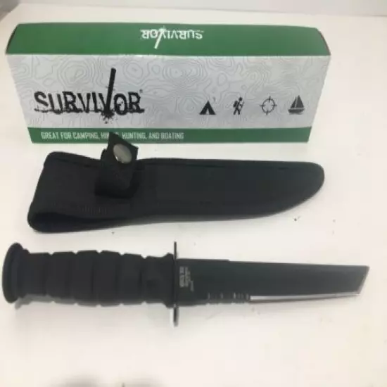 survivor camping knife 7.5 inch long. Great for camping hiking hunting boating