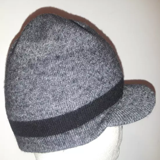 Duluth Trading Co. charcoal-gray wool-blend hat w/brim womens M-L