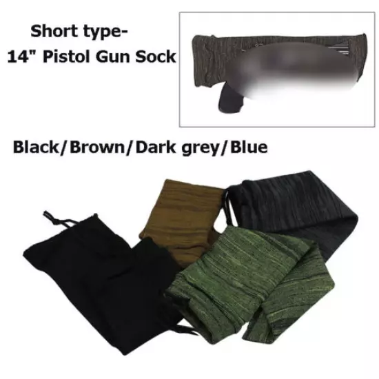 Tactical Gun Sock Rifle Pistol Knitted Cover 54/14" Silicone Treated Gun Sleeve