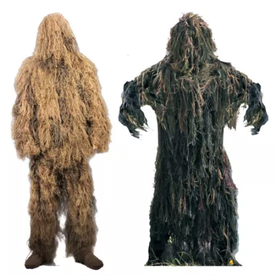 Lightweight Ghillie Complete Suit Hunting Paintball Camo Jacket & Pants Set