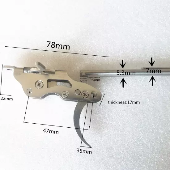 AK-QY200 304 stainless steel speargun trigger mechanism Amphibious DIY trigger