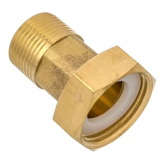 Brass 3/4" BSP Male To 1" Inch BSP Female 38mm Water Meter Coupler Pipe Fitting