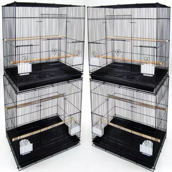 Lot of 4 Large 30" Flight Bird Breeding Cage Canary Aviary Lovebird Budgie Finch