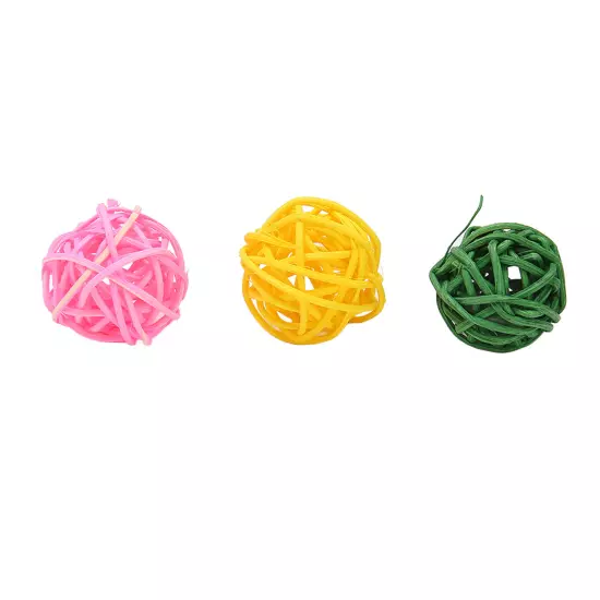 15pcs Bird Swing Chewing Toy Colorful Bite Resistance Parrot Swing Toys Set For