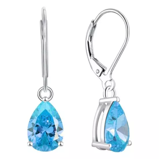 Fashion Cut Zircon Water Drop Stone Earrings For Women Wedding Party Jewelry 