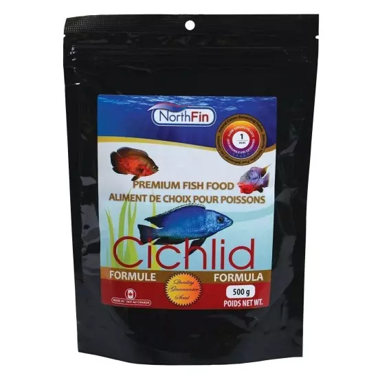 NorthFin Cichlid Formula 1mm Pellets 500g Omnivore Carnivore Premium Fish Food